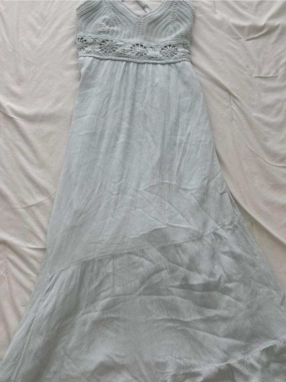 Hollister Co. Women's Blue and White Dress